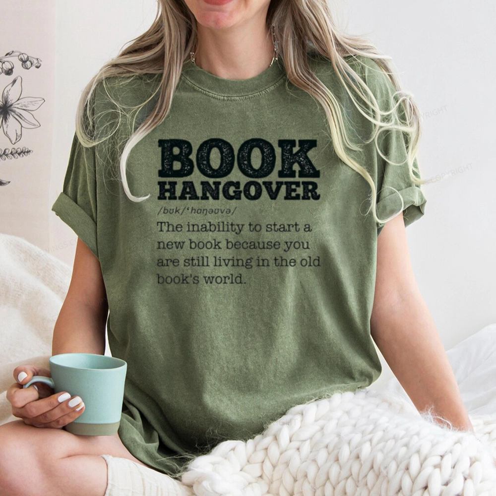 Pagewings Book Hangover Unisex Washed T-shirt