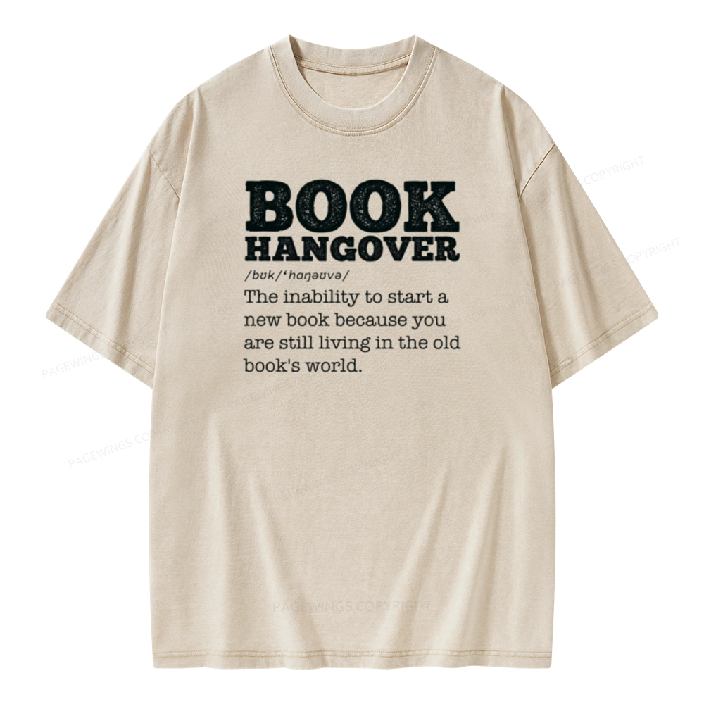 Pagewings Book Hangover Unisex Washed T-shirt