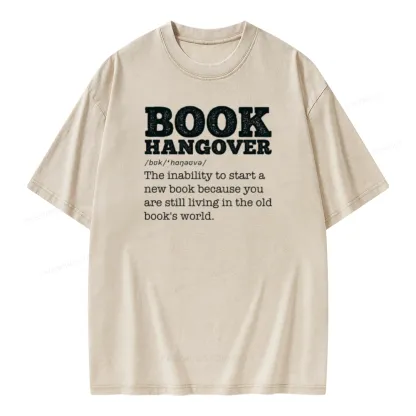 Pagewings Book Hangover Unisex Washed T-shirt