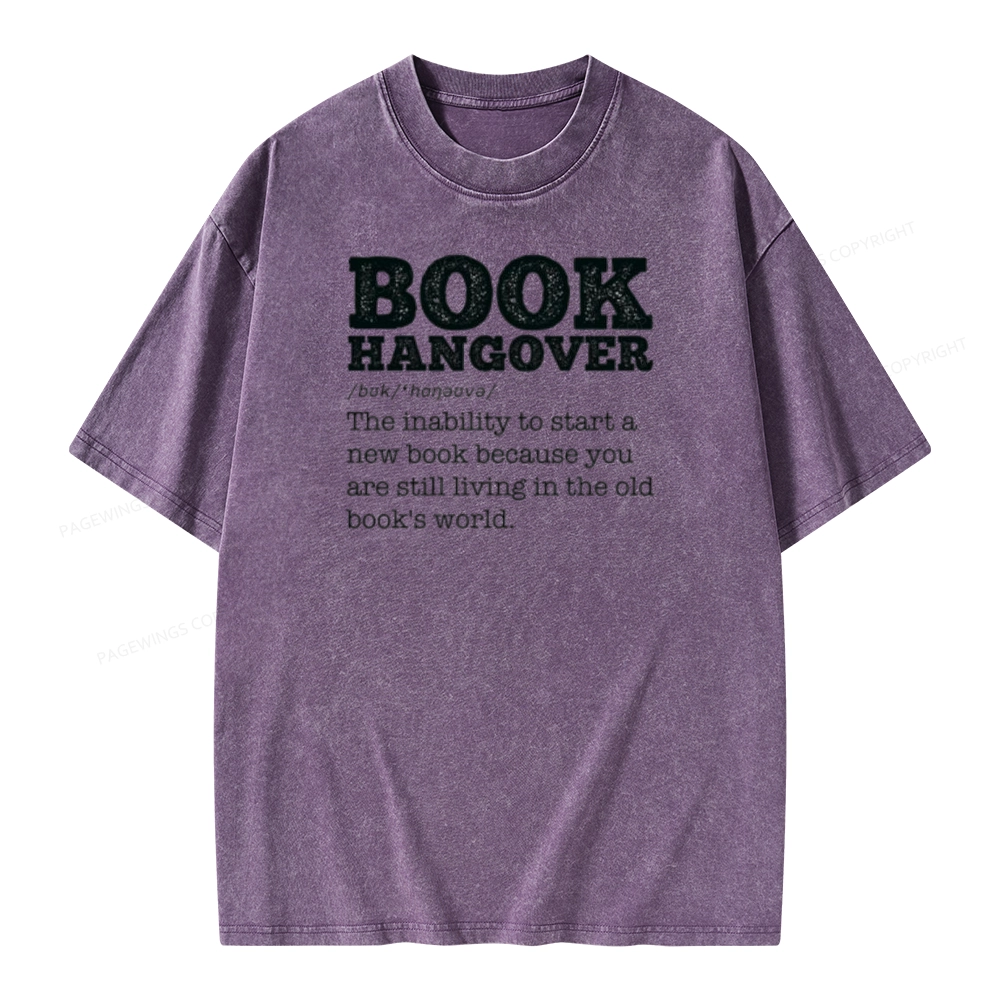 Pagewings Book Hangover Unisex Washed T-shirt