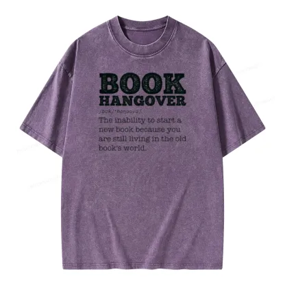 Pagewings Book Hangover Unisex Washed T-shirt