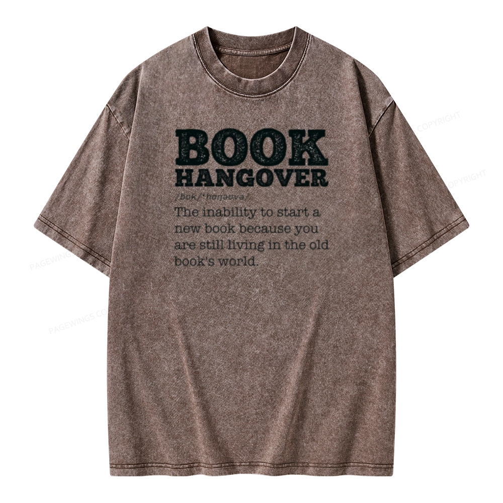Pagewings Book Hangover Unisex Washed T-shirt