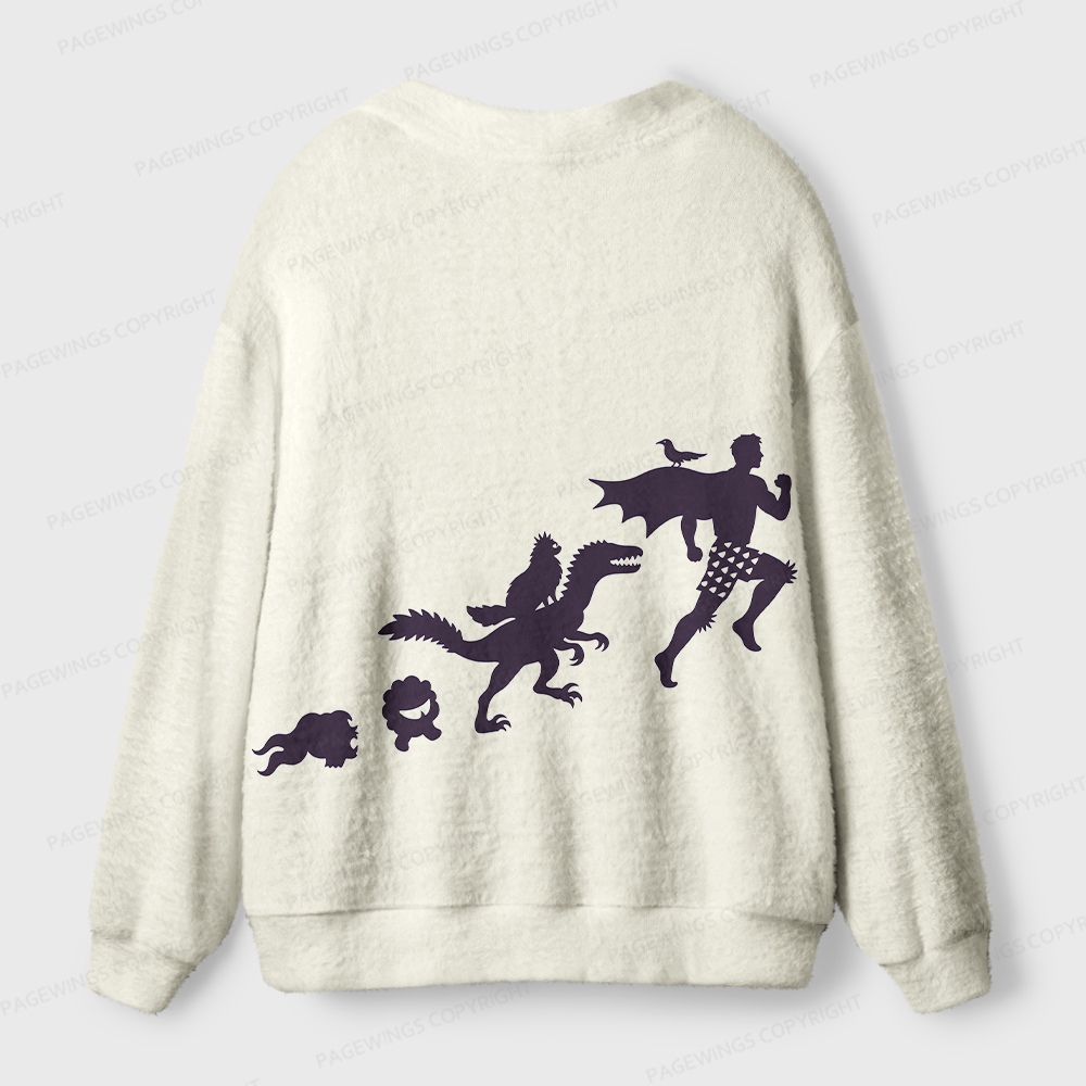 Pagewings Sci Fi Book Lover Light Knit Unisex Cardigan Sweaters