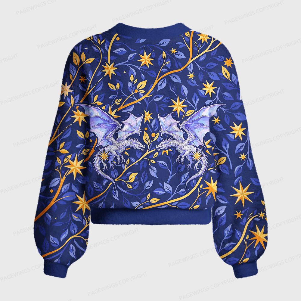 Pagewings Fantasy Bookish Women's Cardigan Sweater
