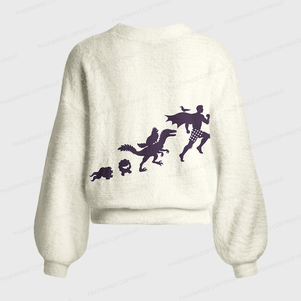 Pagewings Sci Fi Book Lover Women's Cardigan Sweater