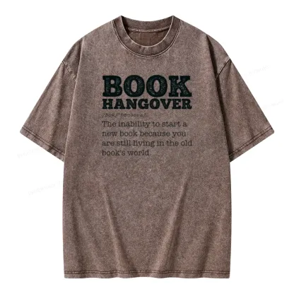 Pagewings Book Hangover Unisex Washed T-shirt