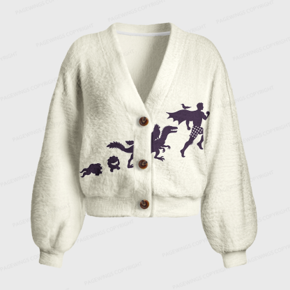 Pagewings Sci Fi Book Lover Women's Cardigan Sweater