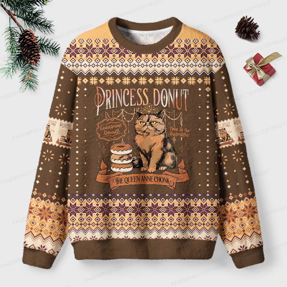 Pagewings Sci Fi Book Lover Unisex Ugly Light Knit Sweatshirt