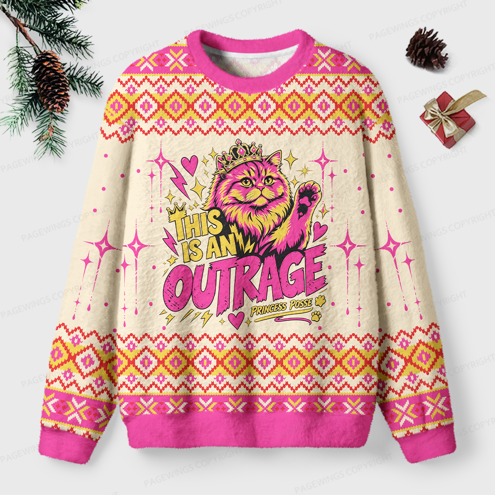 Pagewings Sci Fi Book Lover Unisex Ugly Light Knit Sweatshirt