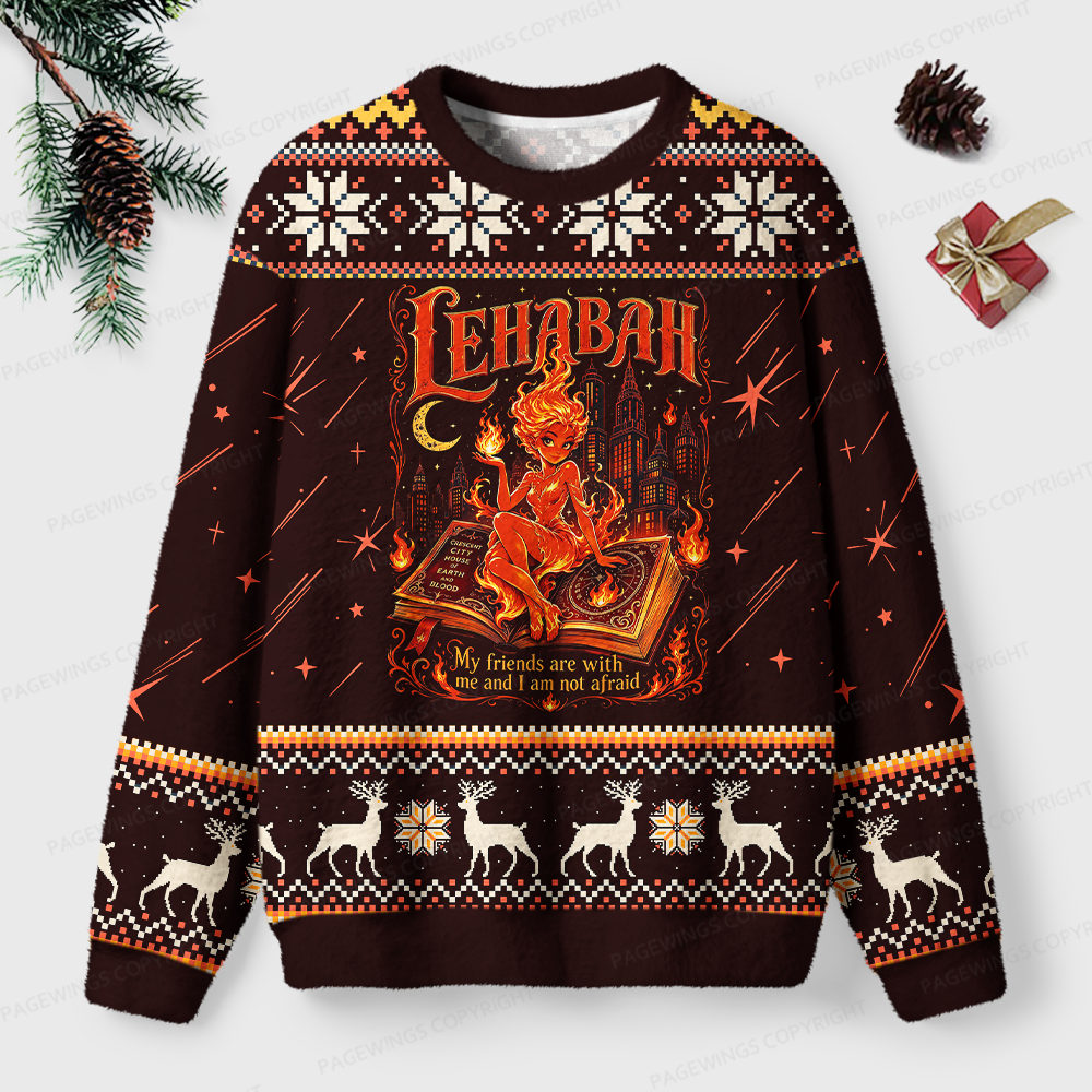 Pagewings Fantasy Book Lover Unisex Ugly Light Knit Sweatshirt
