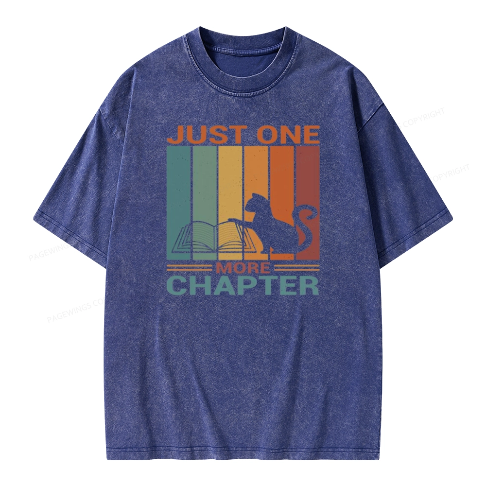 Pagewings Just One More Chapter Book Unisex Washed T-shirt