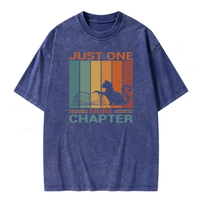 Pagewings Just One More Chapter Book Unisex Washed T-shirt