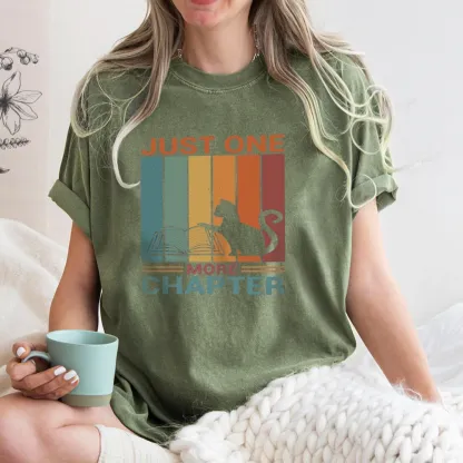 Pagewings Just One More Chapter Book Unisex Washed T-shirt