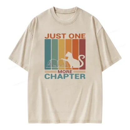 Pagewings Just One More Chapter Book Unisex Washed T-shirt