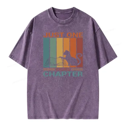 Pagewings Just One More Chapter Book Unisex Washed T-shirt