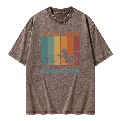 Pagewings Just One More Chapter Book Unisex Washed T-shirt