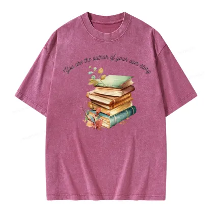 Pagewings Author Of Your Story Unisex Washed T-shirt