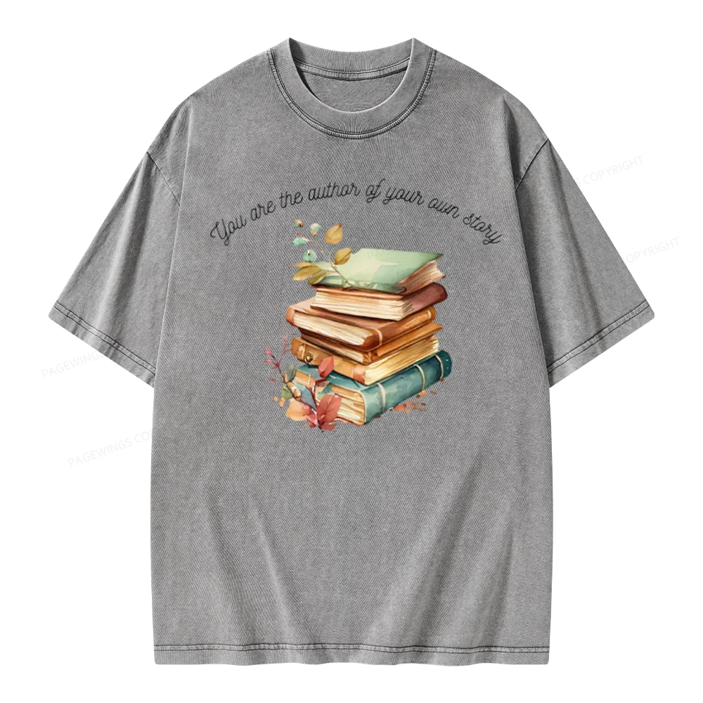Pagewings Author Of Your Story Unisex Washed T-shirt