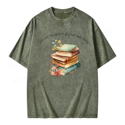 Pagewings Author Of Your Story Unisex Washed T-shirt