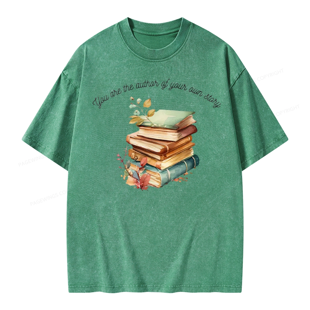 Pagewings Author Of Your Story Unisex Washed T-shirt