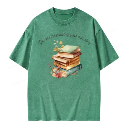 Pagewings Author Of Your Story Unisex Washed T-shirt
