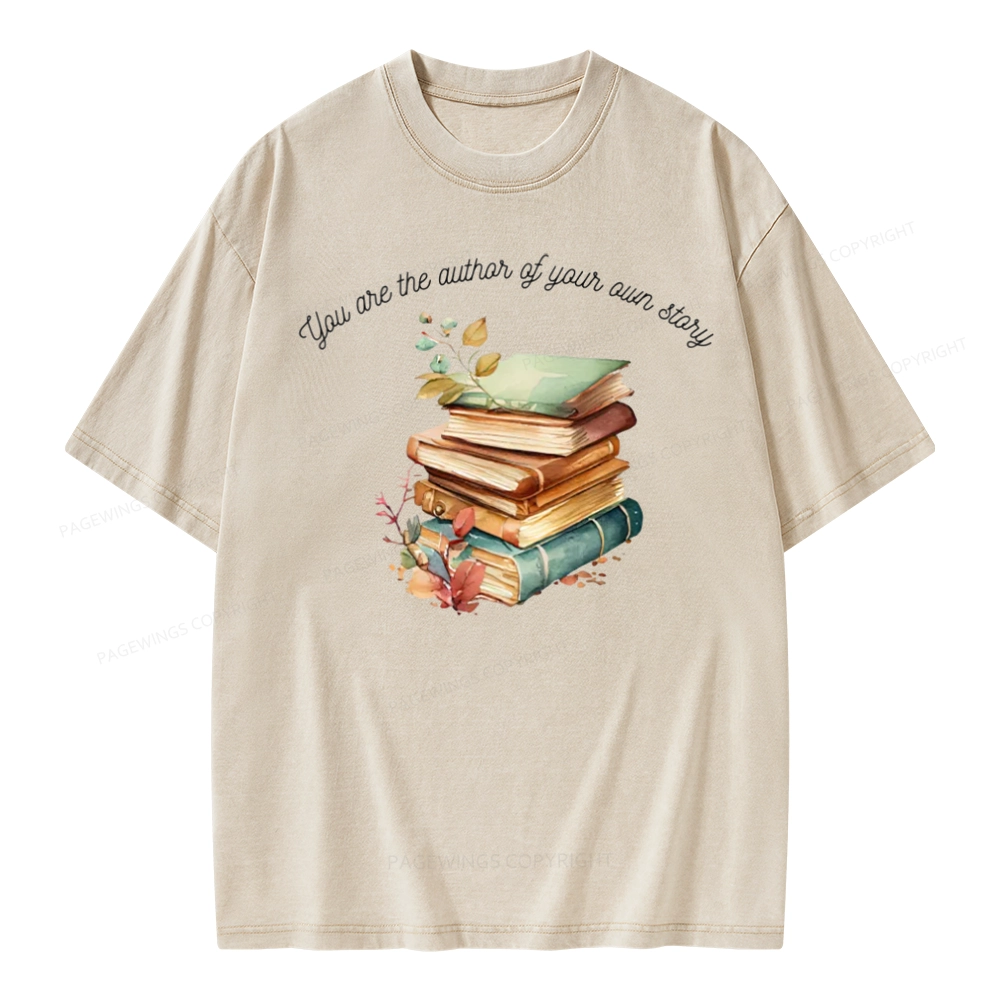 Pagewings Author Of Your Story Unisex Washed T-shirt
