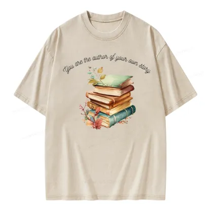 Pagewings Author Of Your Story Unisex Washed T-shirt