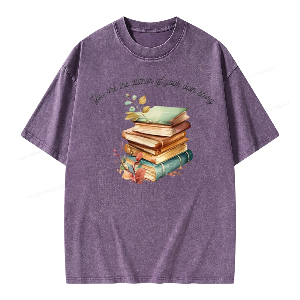 Pagewings Author Of Your Story Unisex Washed T-shirt