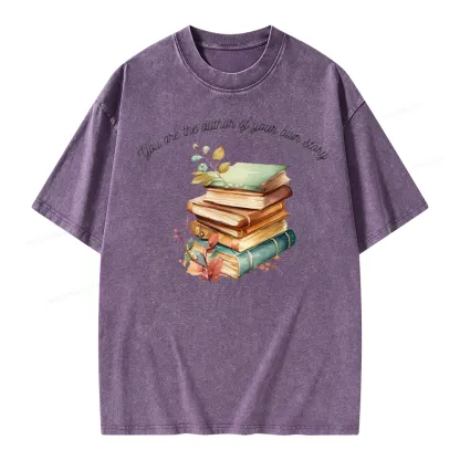 Pagewings Author Of Your Story Unisex Washed T-shirt