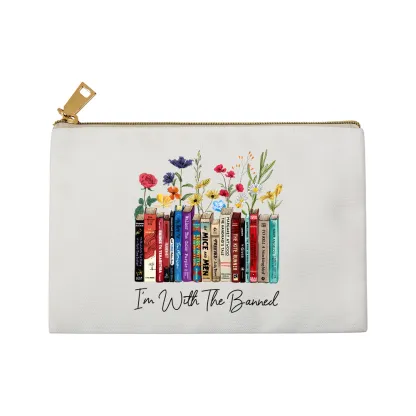 Pagewings I'm With The Banned Flowers Pouch