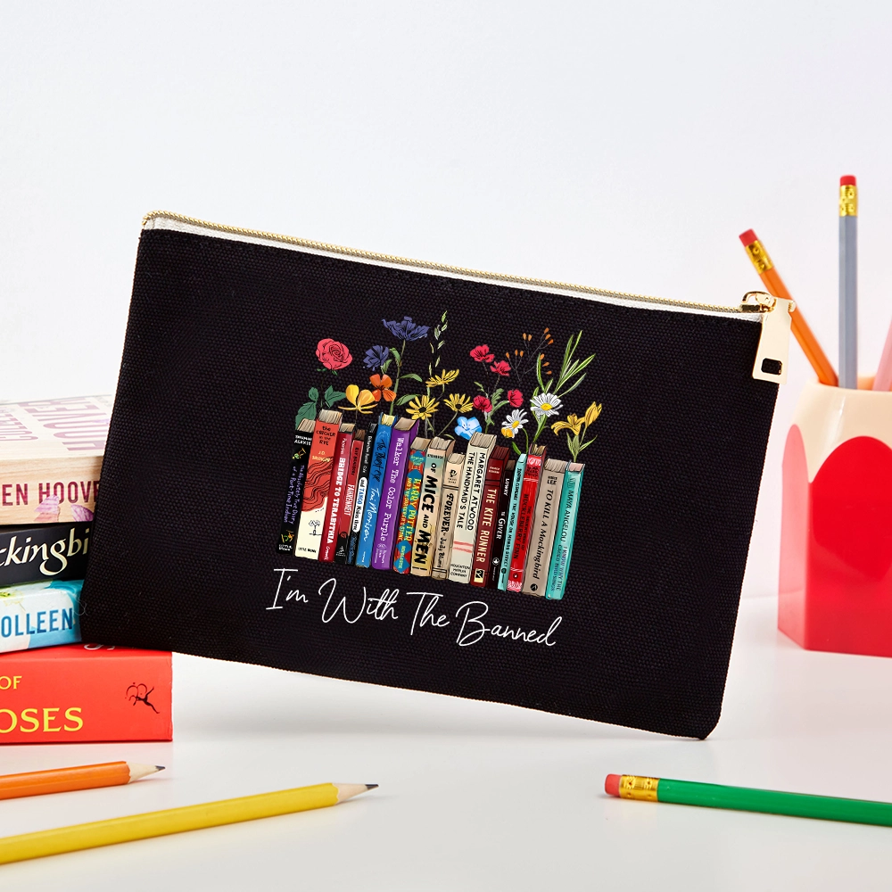 Pagewings I'm With The Banned Flowers Pouch