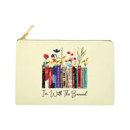 Pagewings I'm With The Banned Flowers Pouch