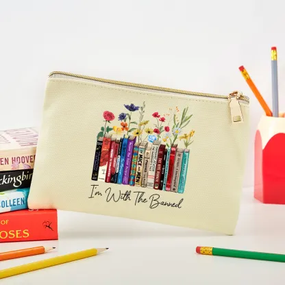 Pagewings I'm With The Banned Flowers Pouch