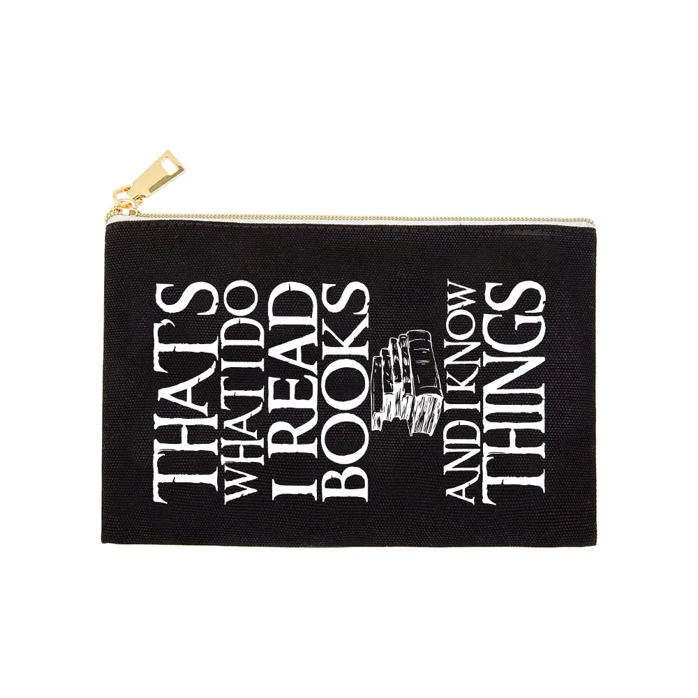 Pagewings That's What I Do I Read Books And I Know Things Unisex Pouch