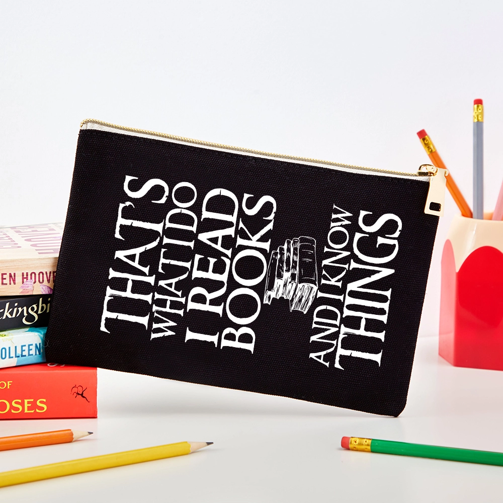 Pagewings That's What I Do I Read Books And I Know Things Unisex Pouch