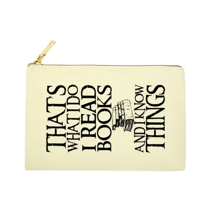 Pagewings That's What I Do I Read Books And I Know Things Unisex Pouch