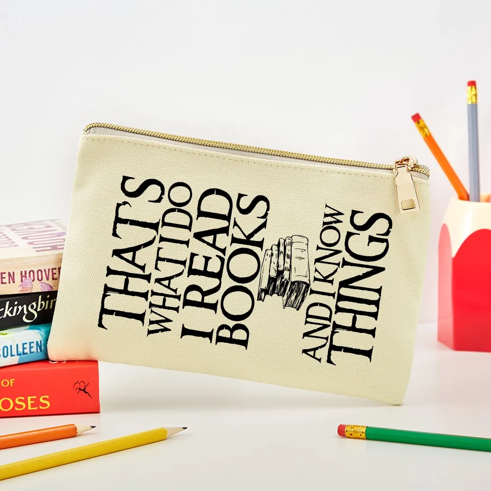 Pagewings That's What I Do I Read Books And I Know Things Unisex Pouch