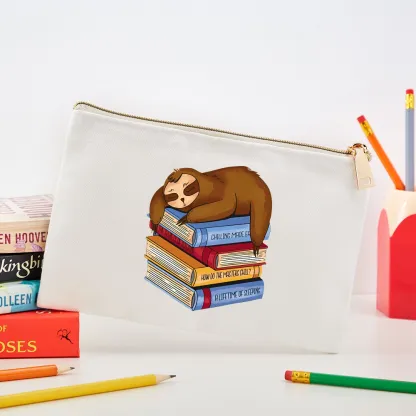 Pagewings Sloth And Book Pouch