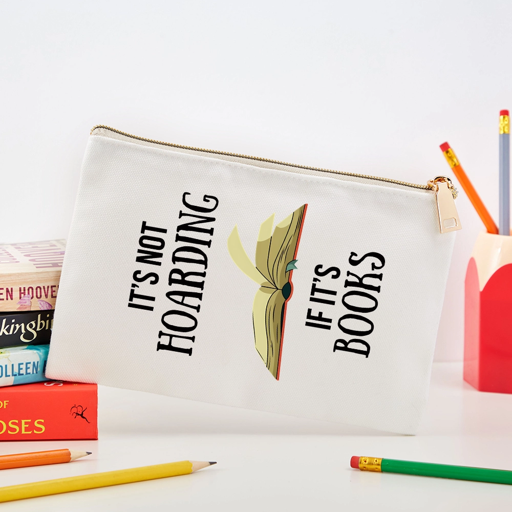Pagewings It's Not Hoarding If It's Books Unisex Pouch