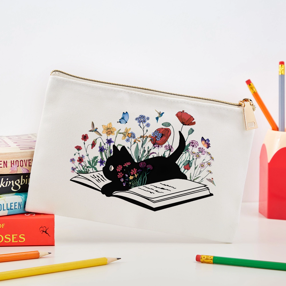 Pagewings Cute Book Cat Pouch