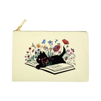 Pagewings Cute Book Cat Pouch