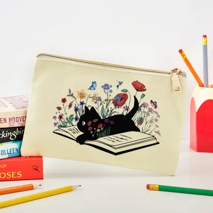 Pagewings Cute Book Cat Pouch