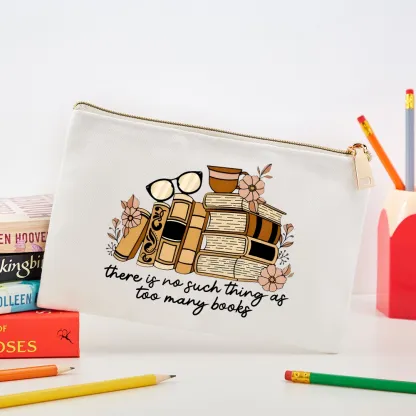Pagewings There is no Such Thing as Too Many Books Pouch
