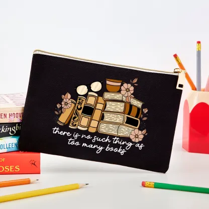 Pagewings There is no Such Thing as Too Many Books Pouch