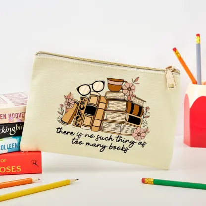 Pagewings There is no Such Thing as Too Many Books Pouch