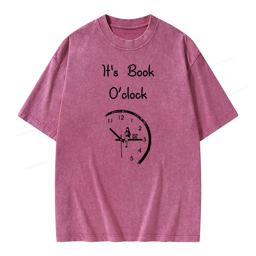 Pagewings Book Brainy Buddy Unisex Washed T-shirt