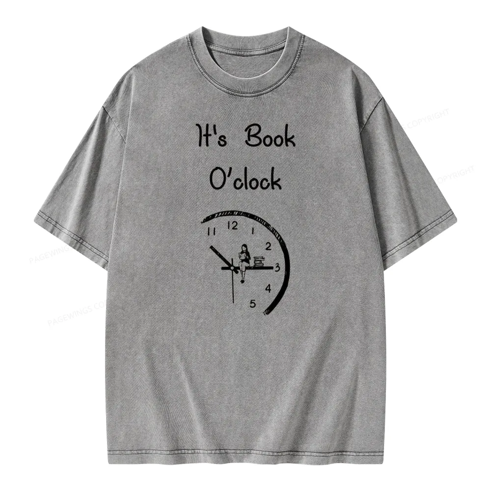 Pagewings Book Brainy Buddy Unisex Washed T-shirt