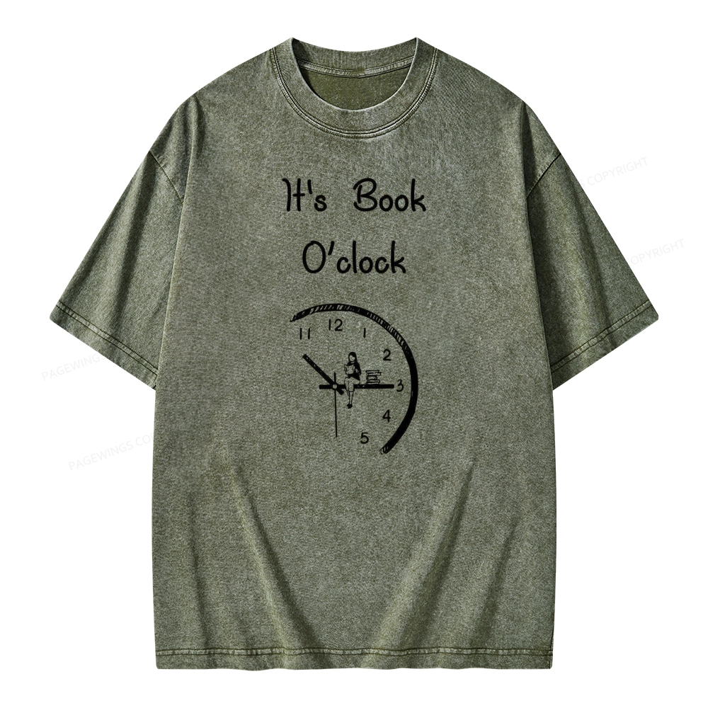 Pagewings Book Brainy Buddy Unisex Washed T-shirt