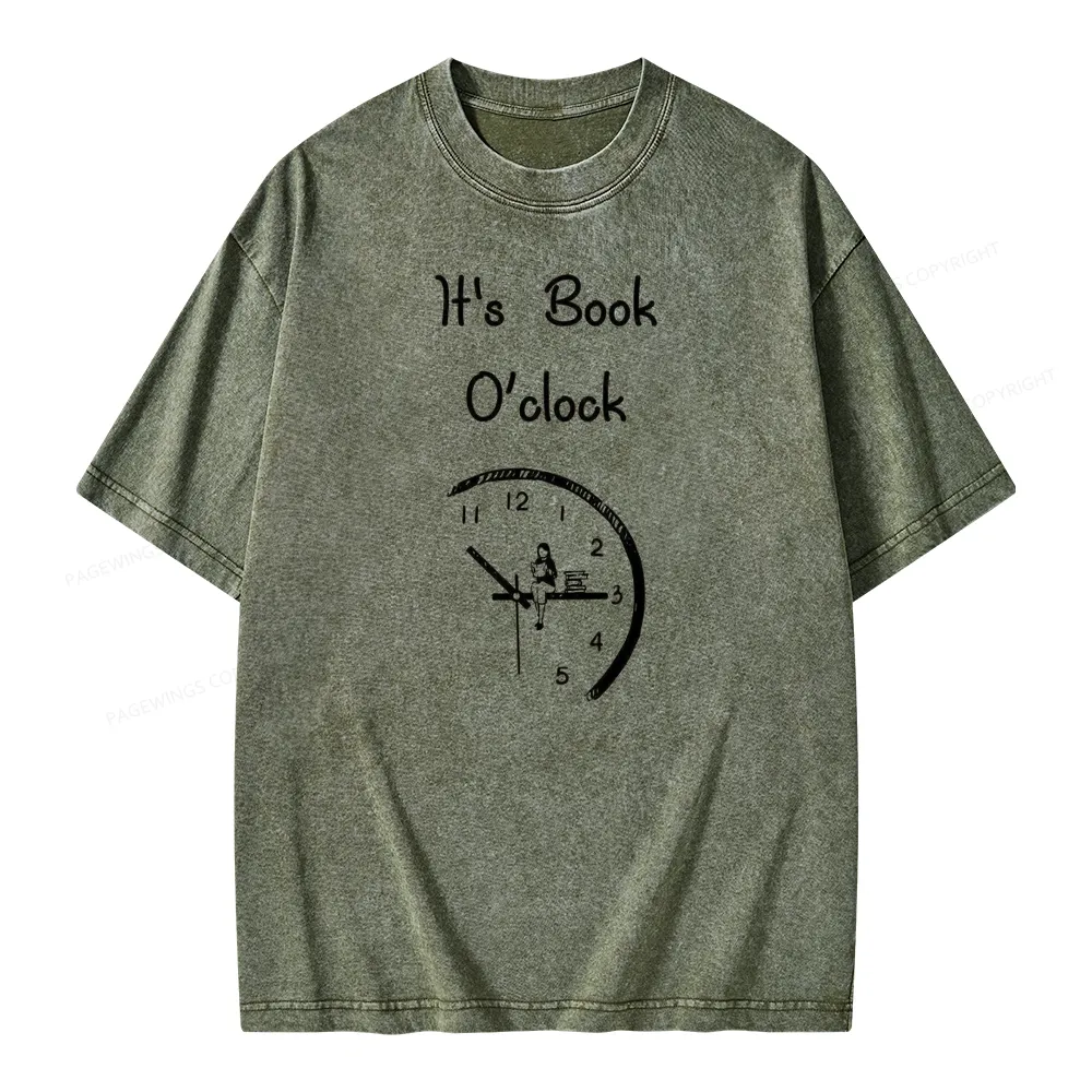 Pagewings Book Brainy Buddy Unisex Washed T-shirt