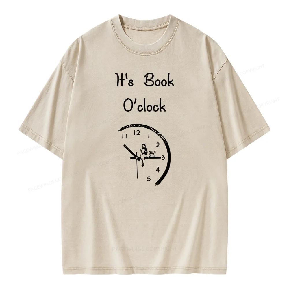Pagewings Book Brainy Buddy Unisex Washed T-shirt